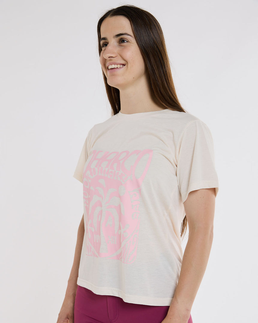 Womens Short Sleeve Tech Tee | Bone